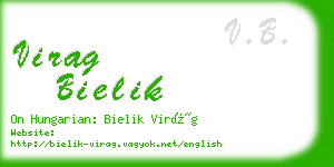 virag bielik business card